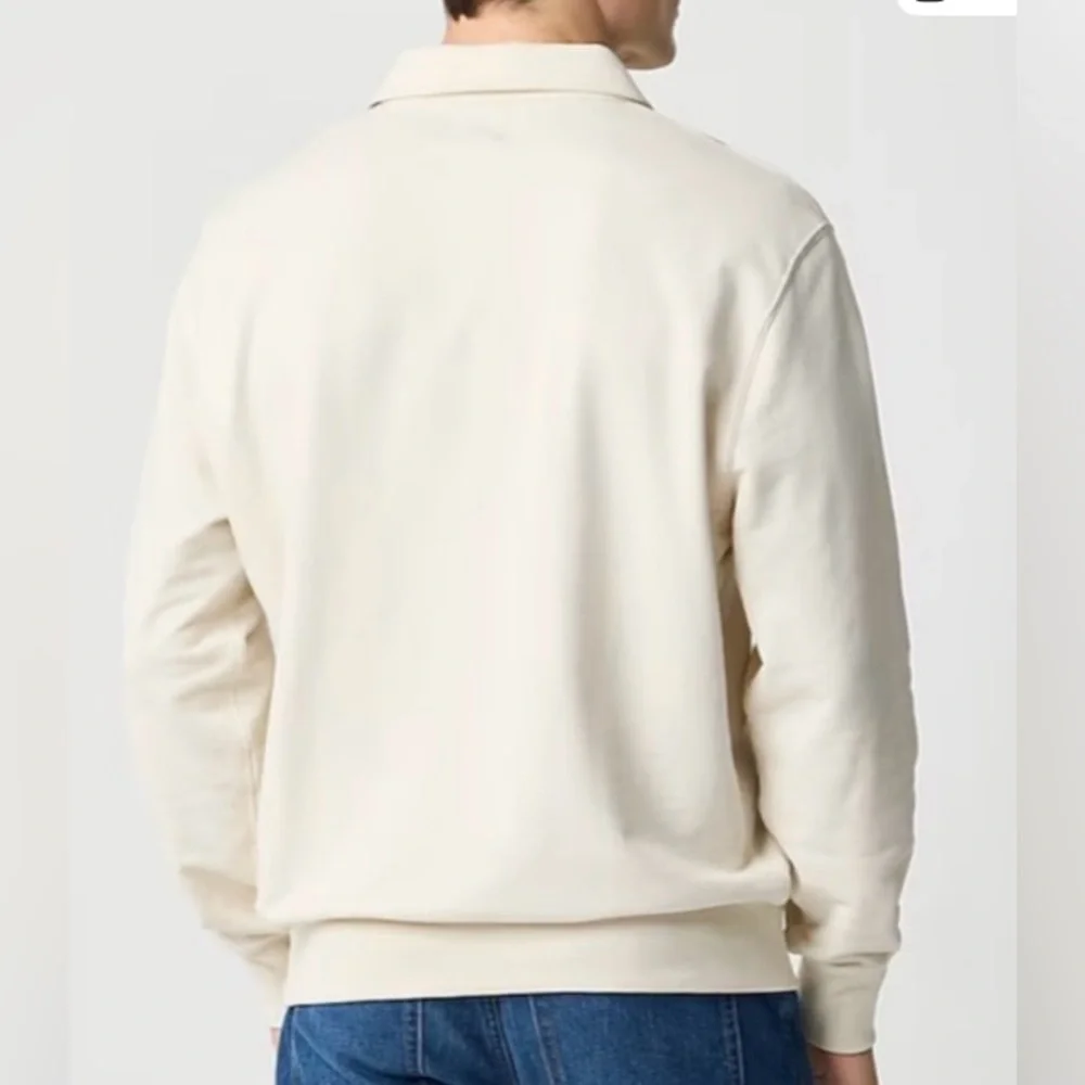 J Crew Men’s Sz‎ M? Natural Rugby Pullover Sweatshirt